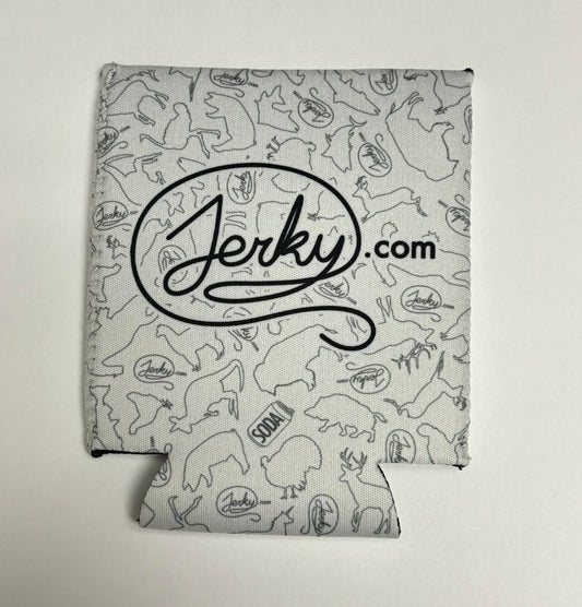 White Drink Koozie by Jerky.com