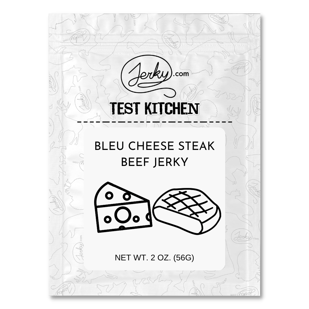 Test Kitchen Batch #33 - Bleu Cheese Steak Beef Jerky by Jerky.com