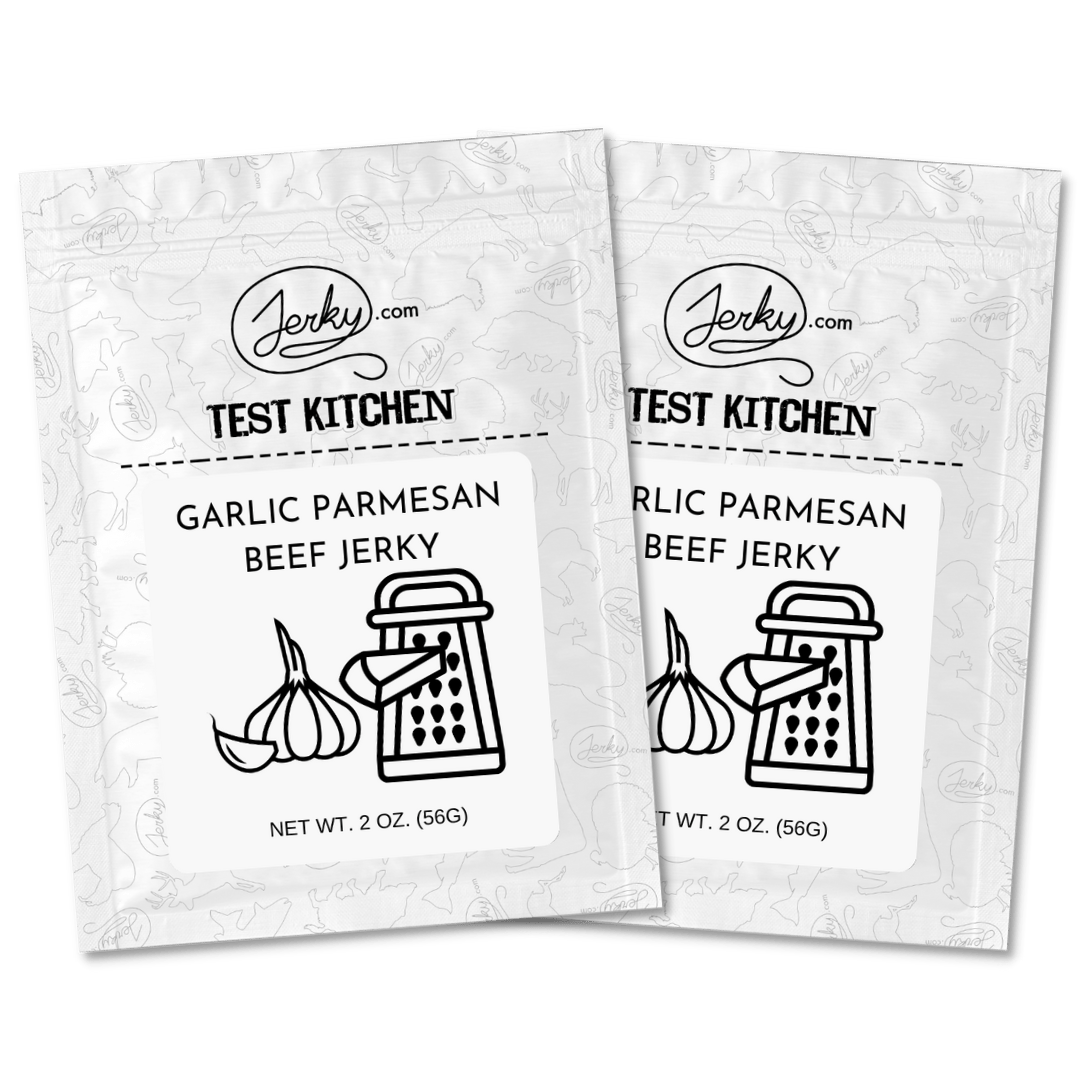 Test Kitchen Batch #30 - Garlic Parmesan Beef Jerky 2-Pack by Jerky.com