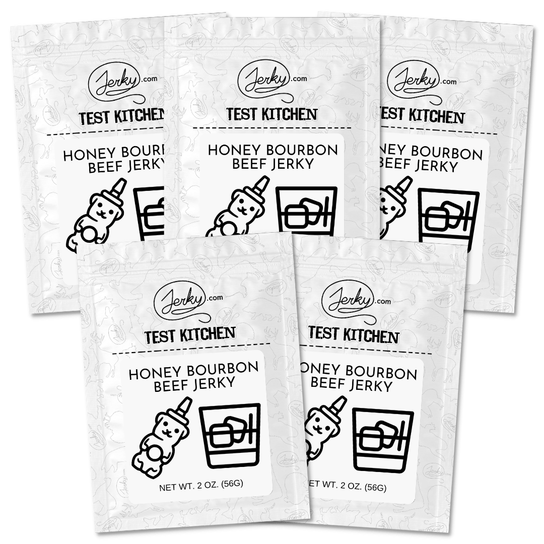 Test Kitchen Batch #26 - Honey Bourbon Beef Jerky 5-Pack by Jerky.com