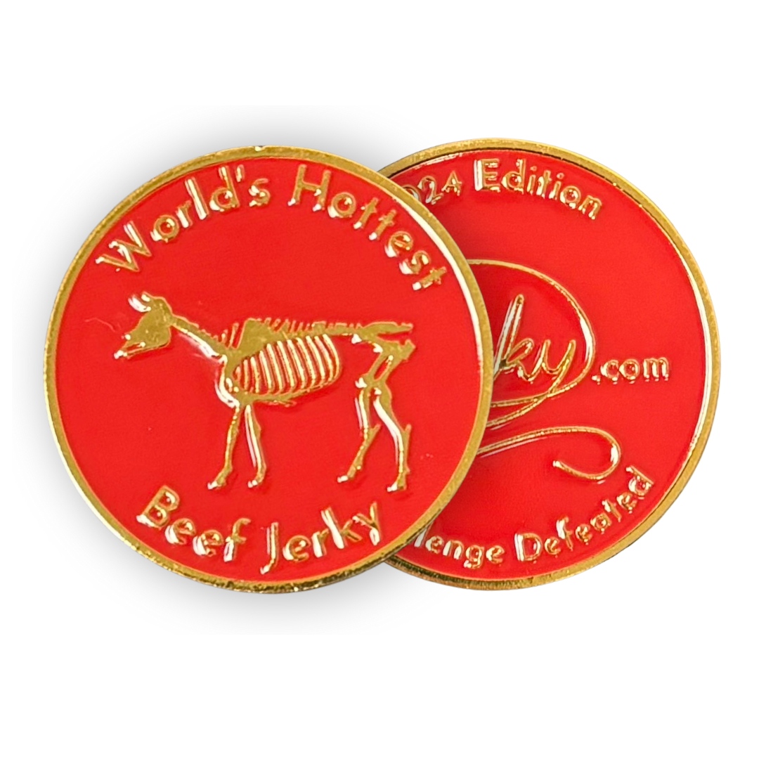 World's Hottest Jerky Challenge Defeated Coin by Jerky.com